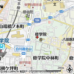 京都府京都市左京区修学院犬塚町31-6周辺の地図