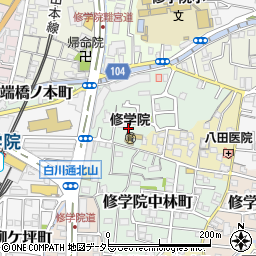京都府京都市左京区修学院犬塚町18-14周辺の地図