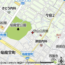 滋賀県守山市焔魔堂町293周辺の地図