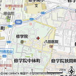 京都府京都市左京区修学院犬塚町8-79周辺の地図