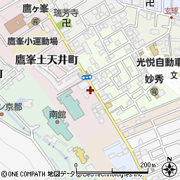 京都府京都市北区鷹峯土天井町18周辺の地図
