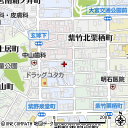 京都府京都市北区紫竹西野山東町9周辺の地図