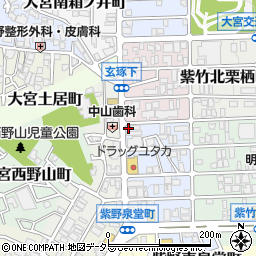 京都府京都市北区紫竹西野山東町1周辺の地図