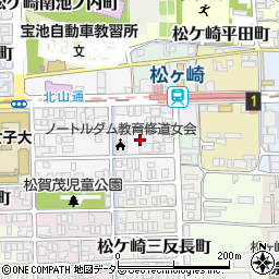 京都府京都市左京区松ケ崎今海道町周辺の地図