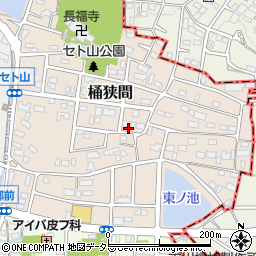 愛知県名古屋市緑区桶狭間2610周辺の地図