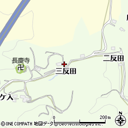愛知県豊田市岩倉町（三反田）周辺の地図