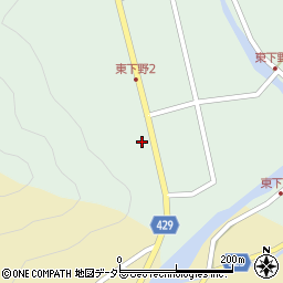 兵庫県宍粟市山崎町東下野7-2周辺の地図