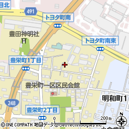 愛知県豊田市豊栄町1丁目146周辺の地図