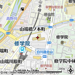 京都府京都市左京区山端壱町田町1周辺の地図