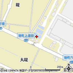 愛知県豊田市堤町上道田周辺の地図