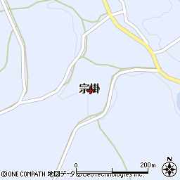 岡山県美作市宗掛周辺の地図