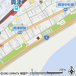 清水清見潟公園興津中町中トイレ周辺の地図