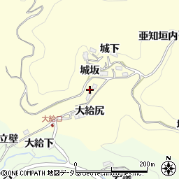 愛知県豊田市大内町城坂9周辺の地図