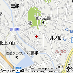 愛知県豊明市三崎町社11周辺の地図