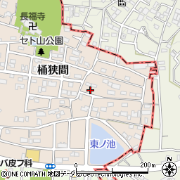 愛知県名古屋市緑区桶狭間1822周辺の地図