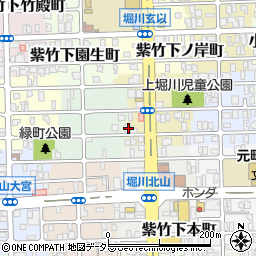 京都府京都市北区紫竹上本町4周辺の地図