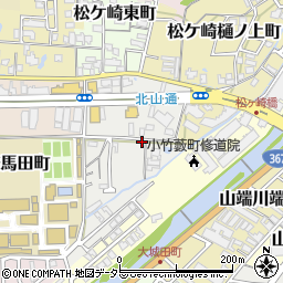 京都府京都市左京区松ケ崎小脇町19周辺の地図