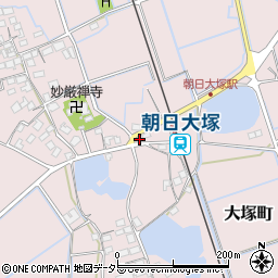 滋賀県東近江市大塚町332周辺の地図