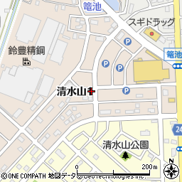 ヨモギヤ楽器株式会社　清水山センター周辺の地図