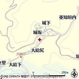 愛知県豊田市大内町城坂9-1周辺の地図