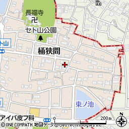 愛知県名古屋市緑区桶狭間2607周辺の地図