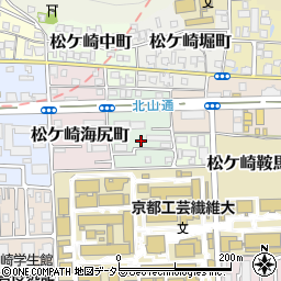 京都府京都市左京区松ケ崎木ノ本町周辺の地図