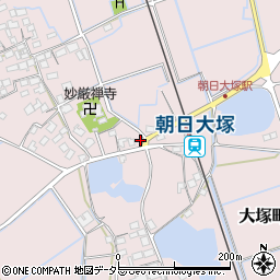 滋賀県東近江市大塚町885-4周辺の地図