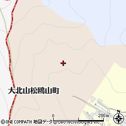 京都府京都市北区大北山松鴎山町周辺の地図