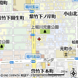 京都府京都市北区紫竹上本町42周辺の地図