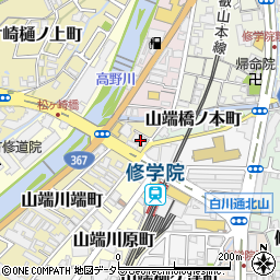 京都府京都市左京区山端川端町5周辺の地図