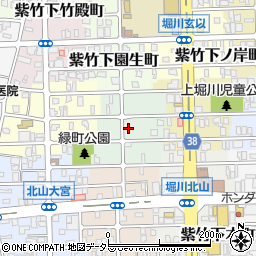 京都府京都市北区紫竹上芝本町周辺の地図