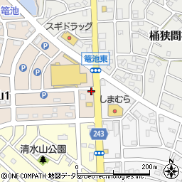 ハネモン屋有松店周辺の地図