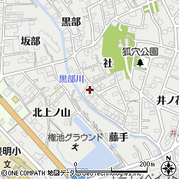 愛知県豊明市三崎町社13-1周辺の地図