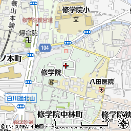 京都府京都市左京区修学院犬塚町8-35周辺の地図