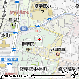 京都府京都市左京区修学院犬塚町8周辺の地図