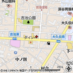 豊明吉池郵便局 ＡＴＭ周辺の地図
