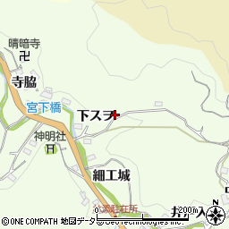 愛知県豊田市林添町下スヲ周辺の地図