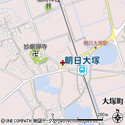 滋賀県東近江市大塚町888周辺の地図