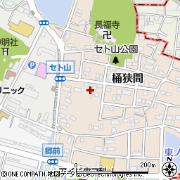 愛知県名古屋市緑区桶狭間2212周辺の地図