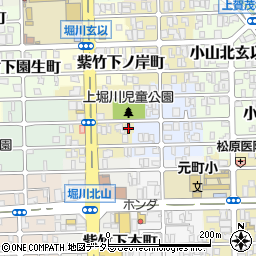 京都府京都市北区紫竹上本町34周辺の地図