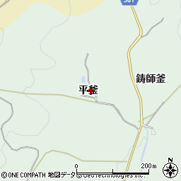 愛知県豊田市花沢町平釜周辺の地図