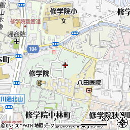 京都府京都市左京区修学院犬塚町8-65周辺の地図