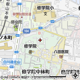 京都府京都市左京区修学院犬塚町8-19周辺の地図