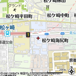 京都府京都市左京区松ケ崎壱町田町周辺の地図