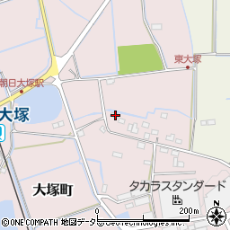 滋賀県東近江市大塚町1280周辺の地図