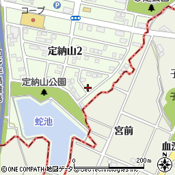 愛知県名古屋市緑区定納山2丁目611周辺の地図