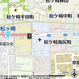 京都府京都市左京区松ケ崎壱町田町周辺の地図