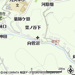 愛知県豊田市九久平町（栗ノ谷下）周辺の地図