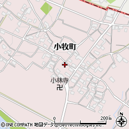 三重県四日市市小牧町726-7周辺の地図