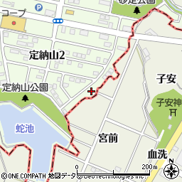 愛知県名古屋市緑区定納山2丁目320周辺の地図